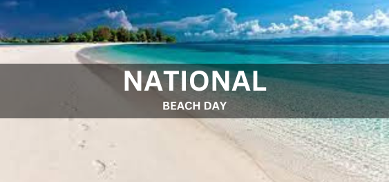NATIONAL BEACH DAY  [राष्ट्रीय समुद्र तट दिवस]